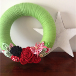 Christmas Wreath Decoration from One Pear